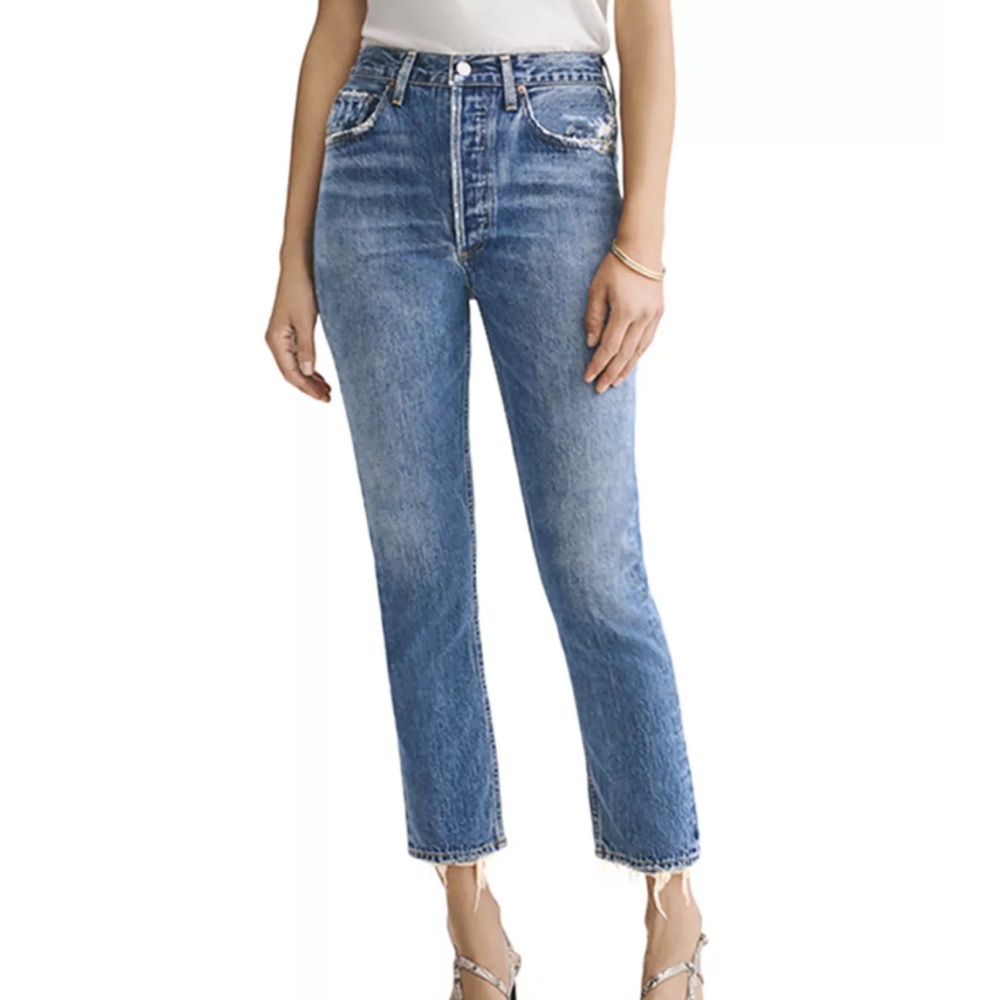 Agolde Riley Straight Crop Jeans